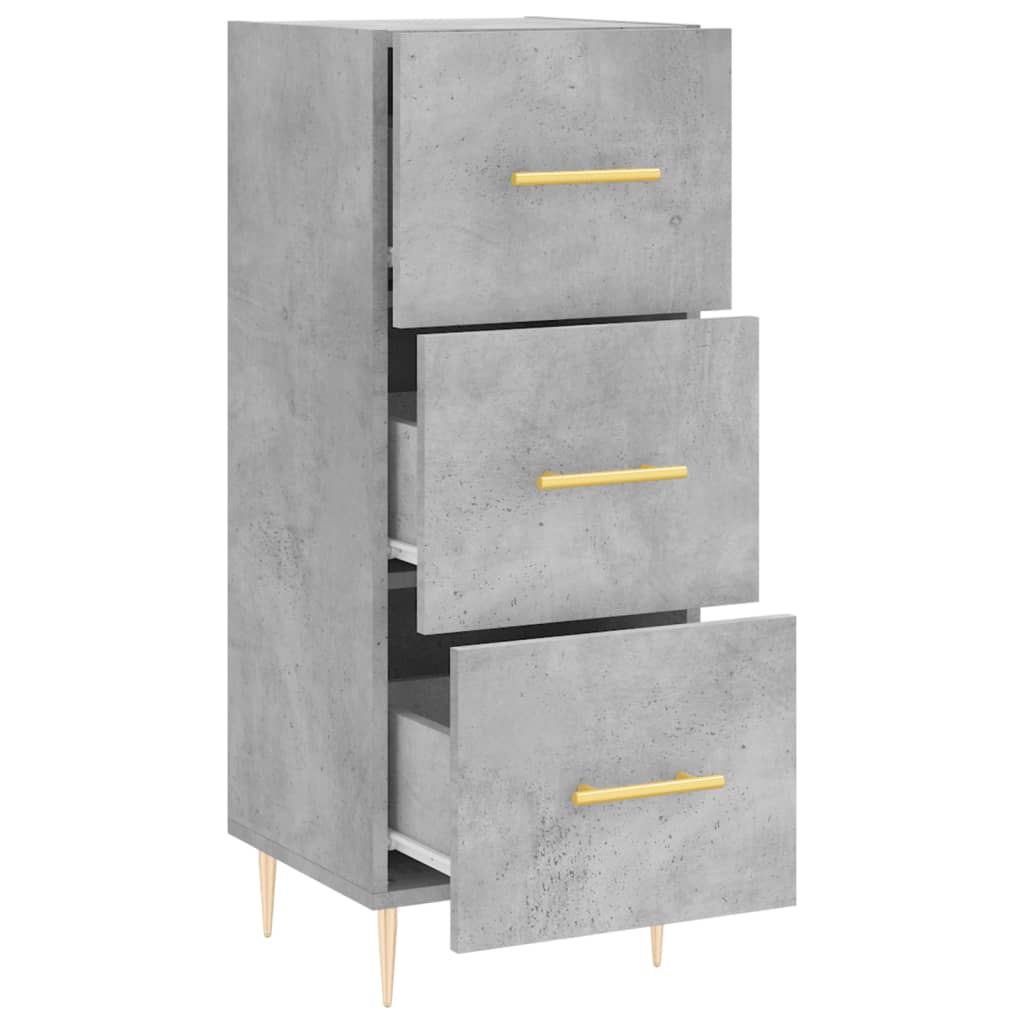 vidaXL Sideboard Concrete Grey 34.5x34x90 cm Engineered Wood