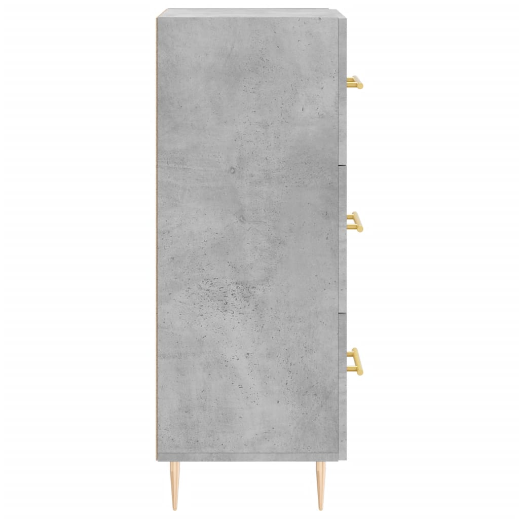 vidaXL Sideboard Concrete Grey 34.5x34x90 cm Engineered Wood