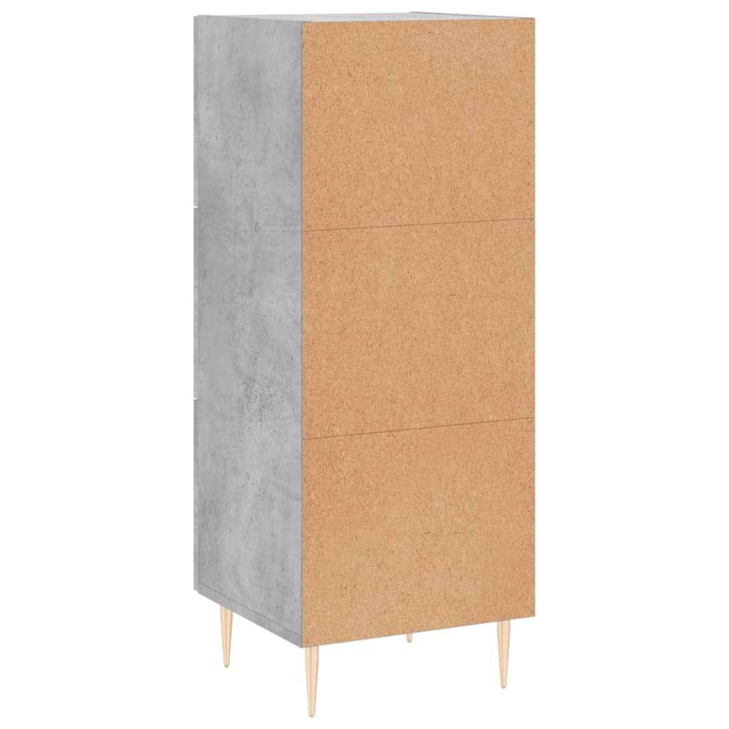 vidaXL Sideboard Concrete Grey 34.5x34x90 cm Engineered Wood