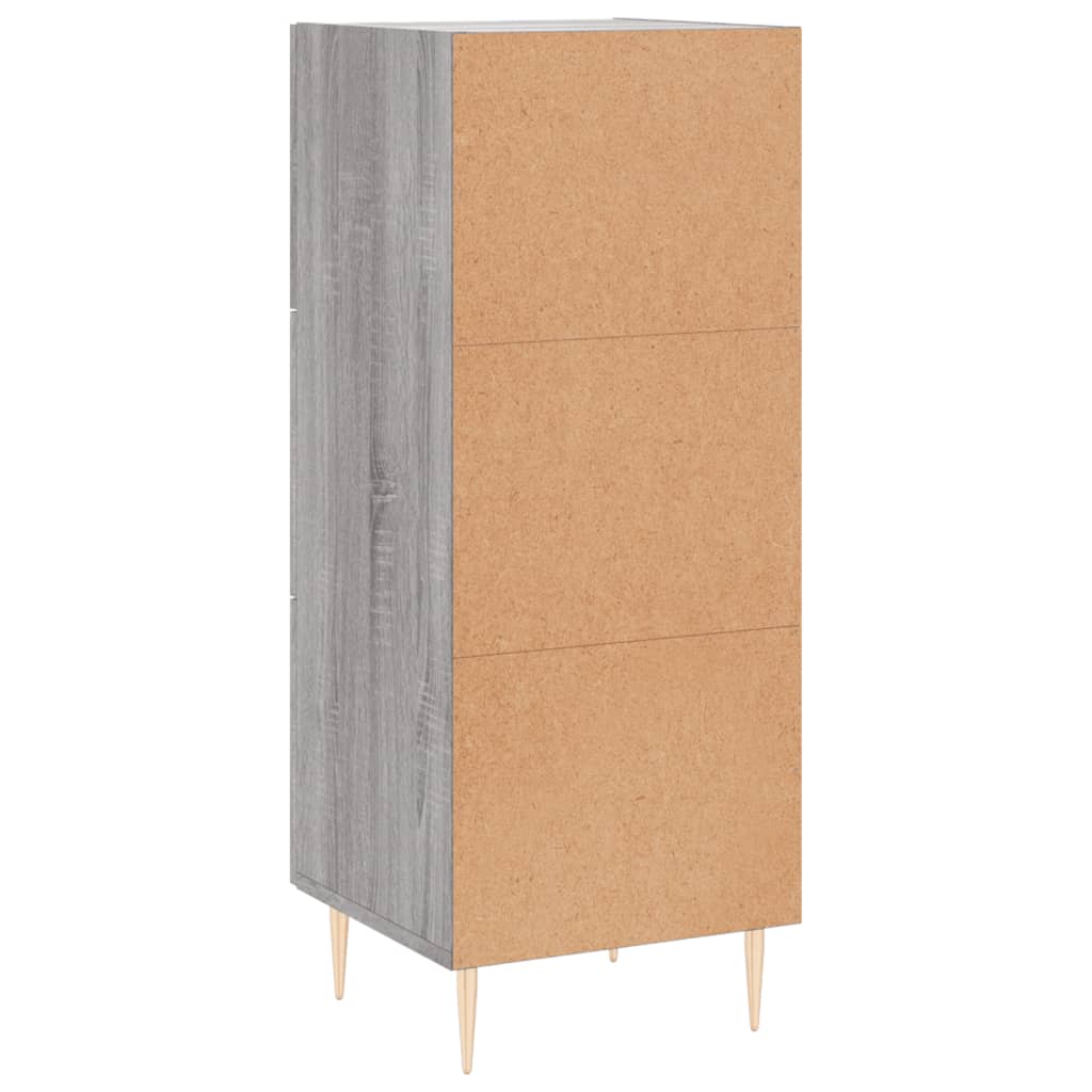 vidaXL Sideboard Grey Sonoma 34.5x34x90 cm Engineered Wood