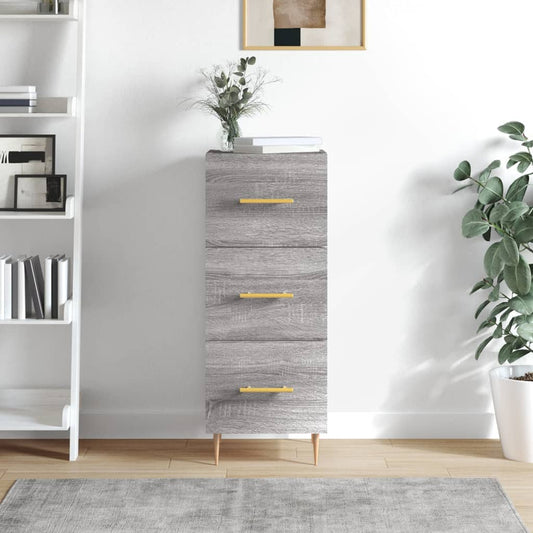 vidaXL Sideboard Grey Sonoma 34.5x34x90 cm Engineered Wood