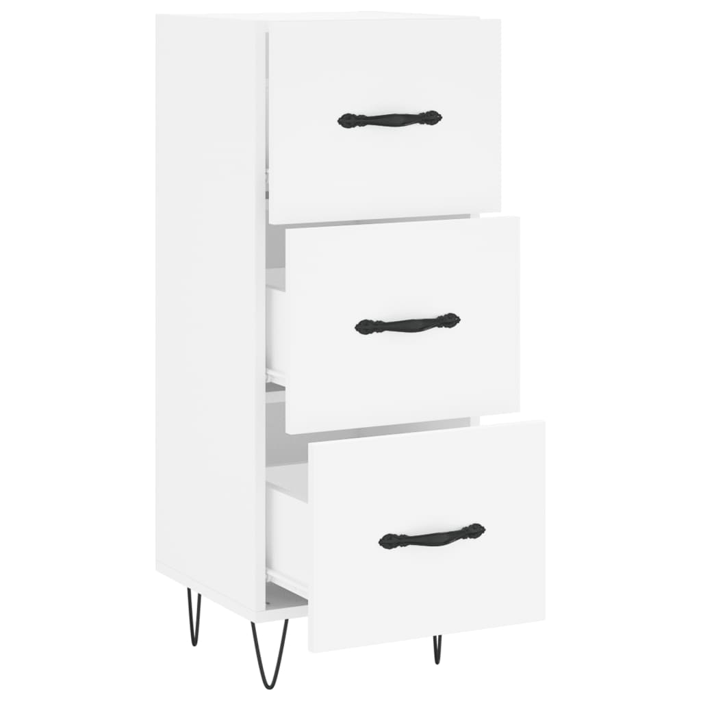 vidaXL Sideboard White 34,5x34x90 cm Engineered Wood