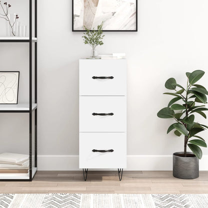 vidaXL Sideboard White 34,5x34x90 cm Engineered Wood