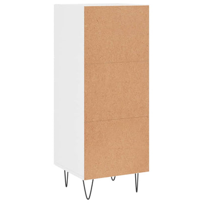 vidaXL Sideboard High Gloss White 34.5x34x90 cm Engineered Wood
