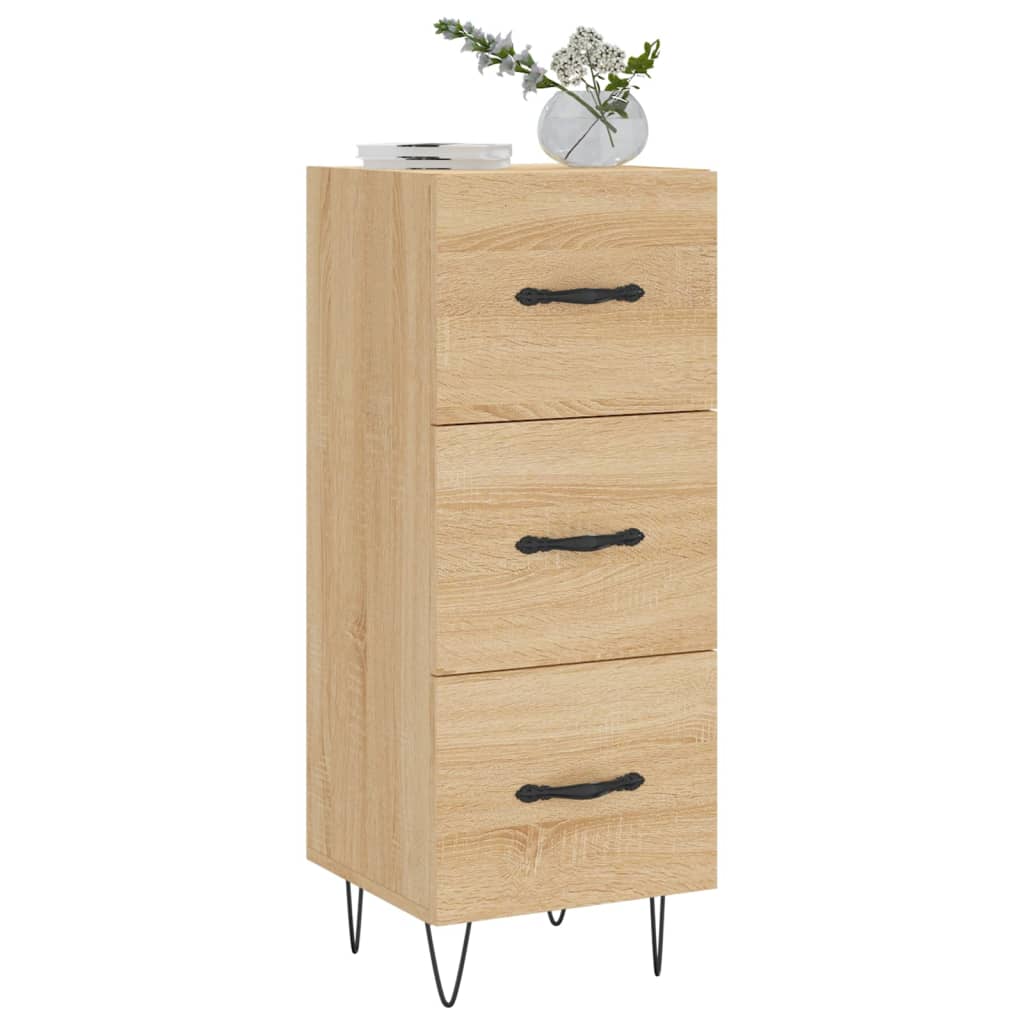 vidaXL Sideboard Sonoma Oak 34,5x34x90 cm Engineered Wood