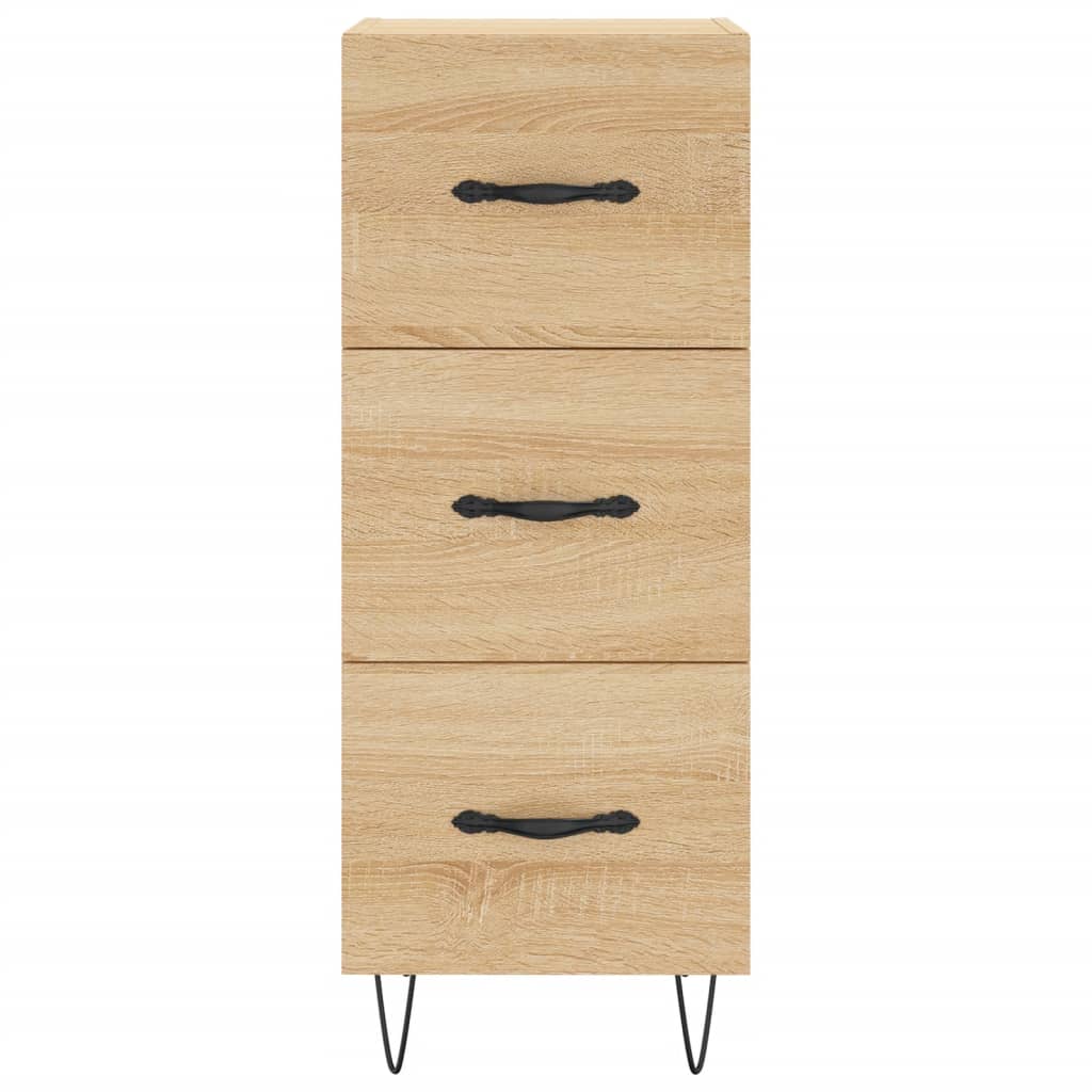 vidaXL Sideboard Sonoma Oak 34.5x34x90 cm Engineered Wood