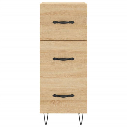 vidaXL Sideboard Sonoma Oak 34.5x34x90 cm Engineered Wood