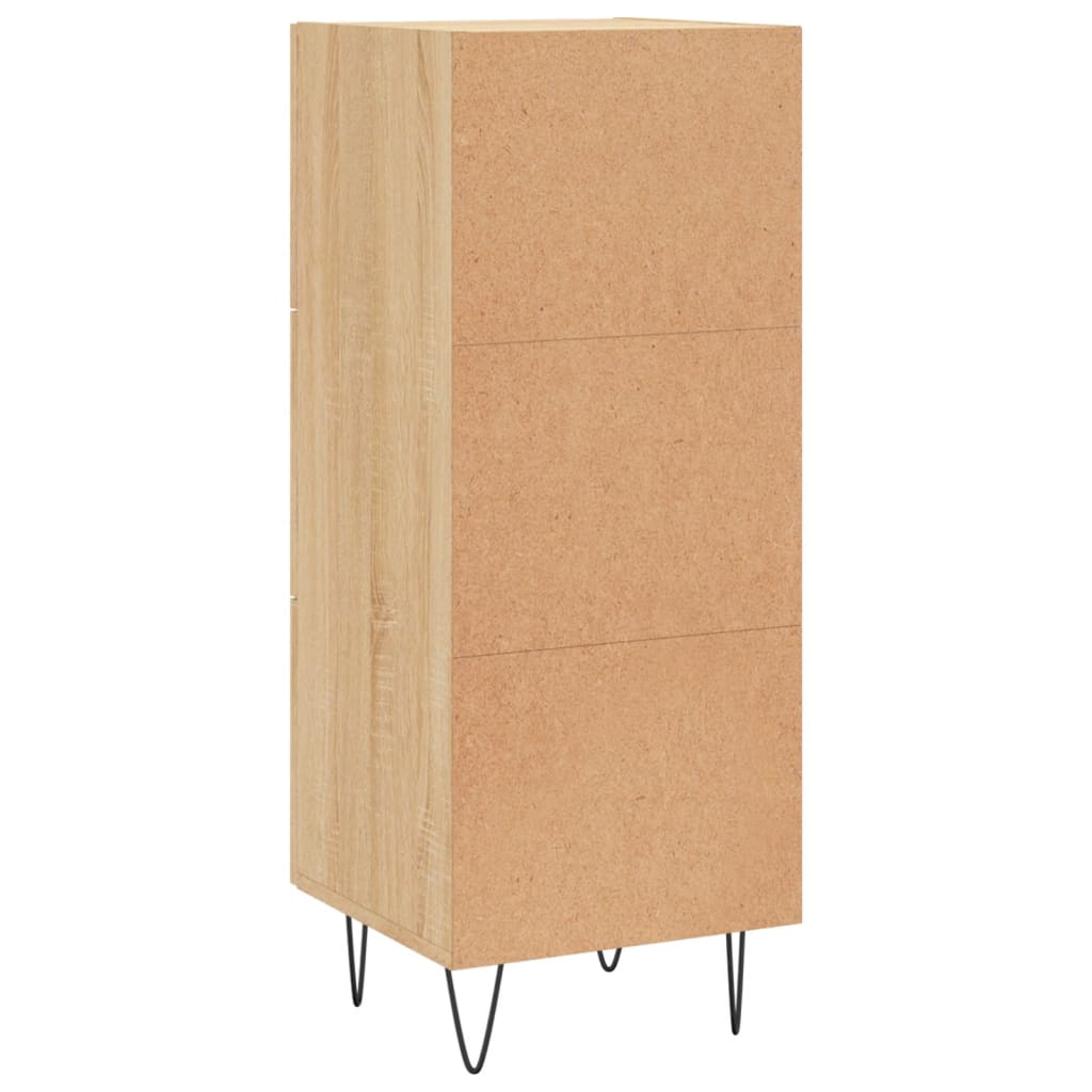 vidaXL Sideboard Sonoma Oak 34,5x34x90 cm Engineered Wood