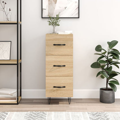vidaXL Sideboard Sonoma Oak 34,5x34x90 cm Engineered Wood