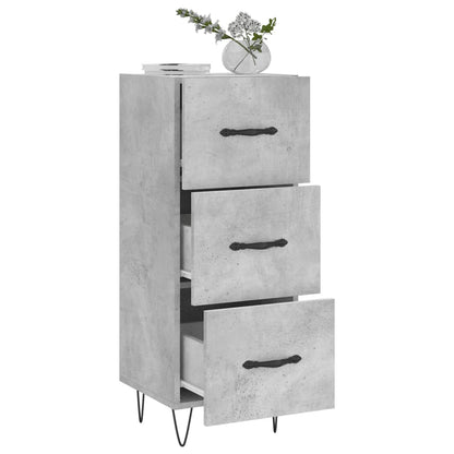 vidaXL Sideboard Concrete Grey 34,5x34x90 cm Engineered Wood