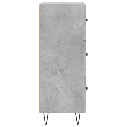 vidaXL Sideboard Concrete Grey 34,5x34x90 cm Engineered Wood