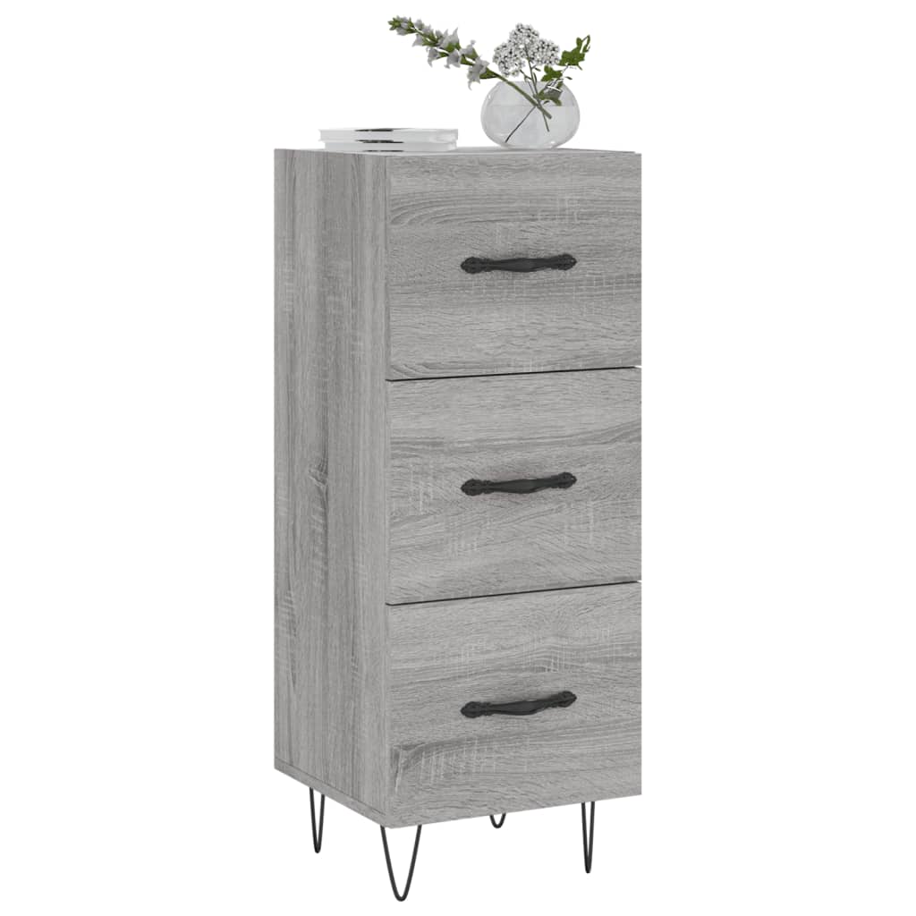 vidaXL Sideboard Grey Sonoma 34,5x34x90 cm Engineered Wood