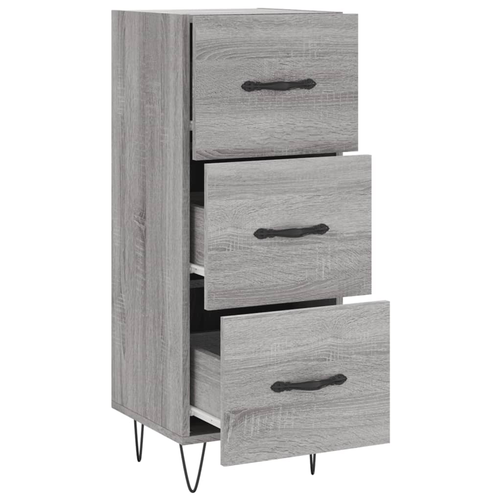 vidaXL Sideboard Grey Sonoma 34,5x34x90 cm Engineered Wood