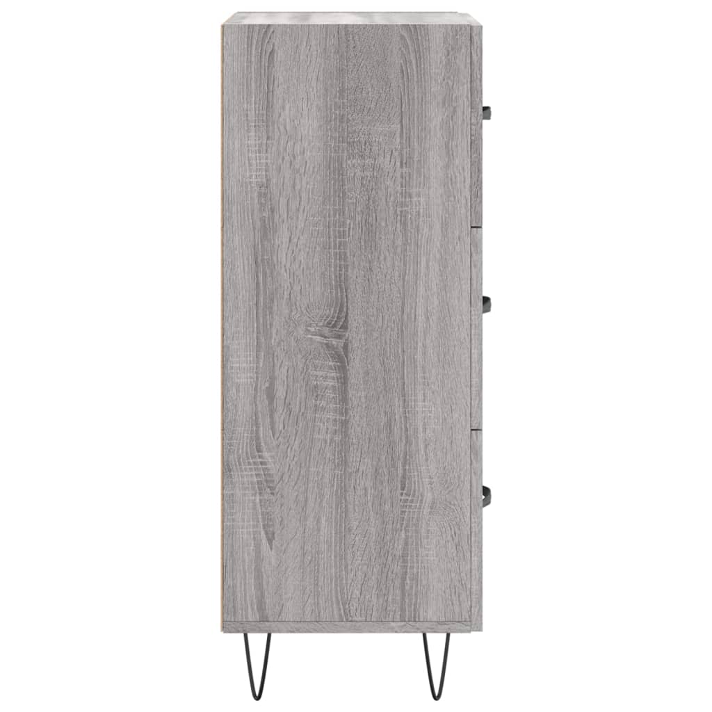 vidaXL Sideboard Grey Sonoma 34,5x34x90 cm Engineered Wood