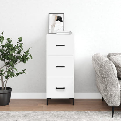 vidaXL Sideboard White 34,5x34x90 cm Engineered Wood