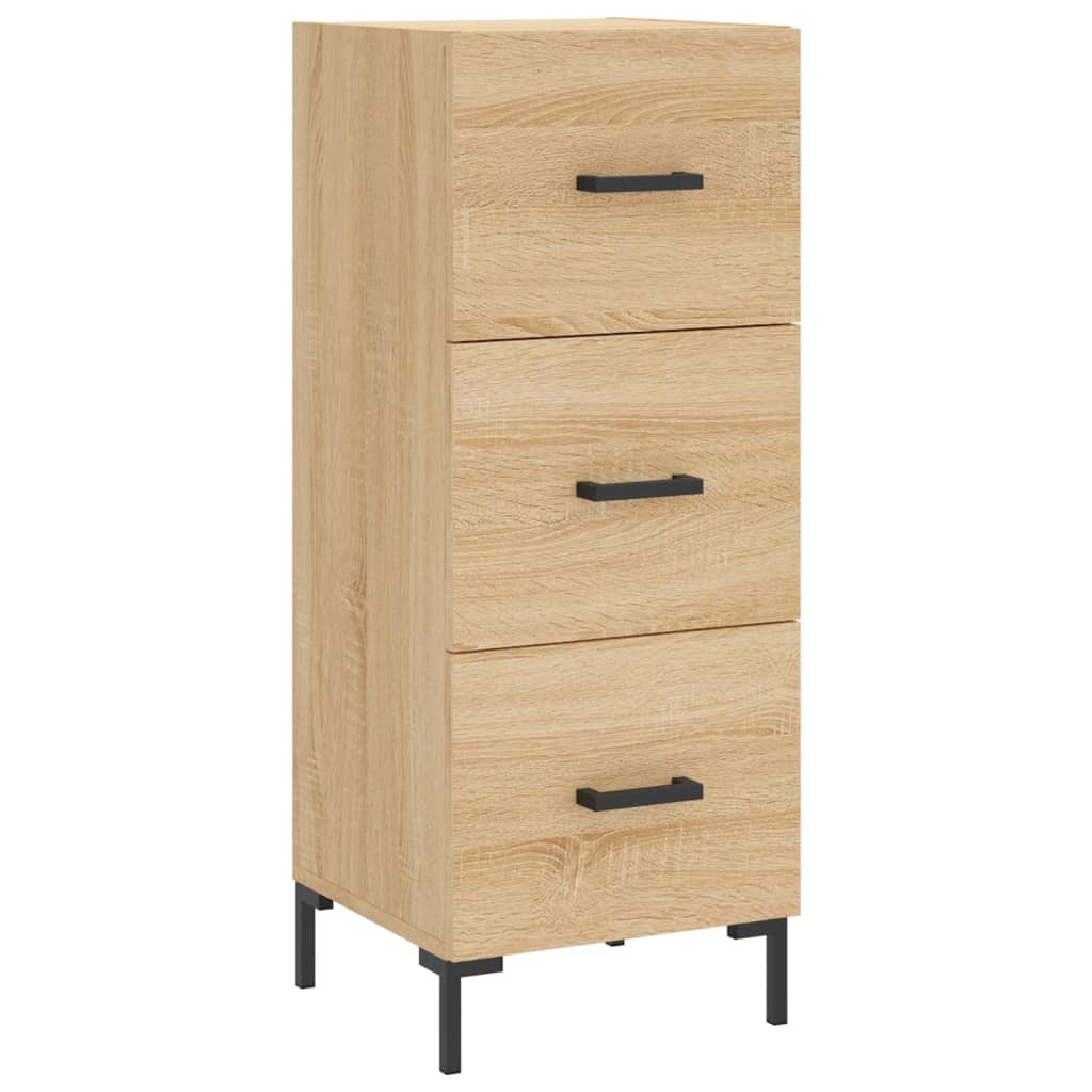 vidaXL Sideboard Sonoma Oak 34.5x34x90 cm Engineered Wood