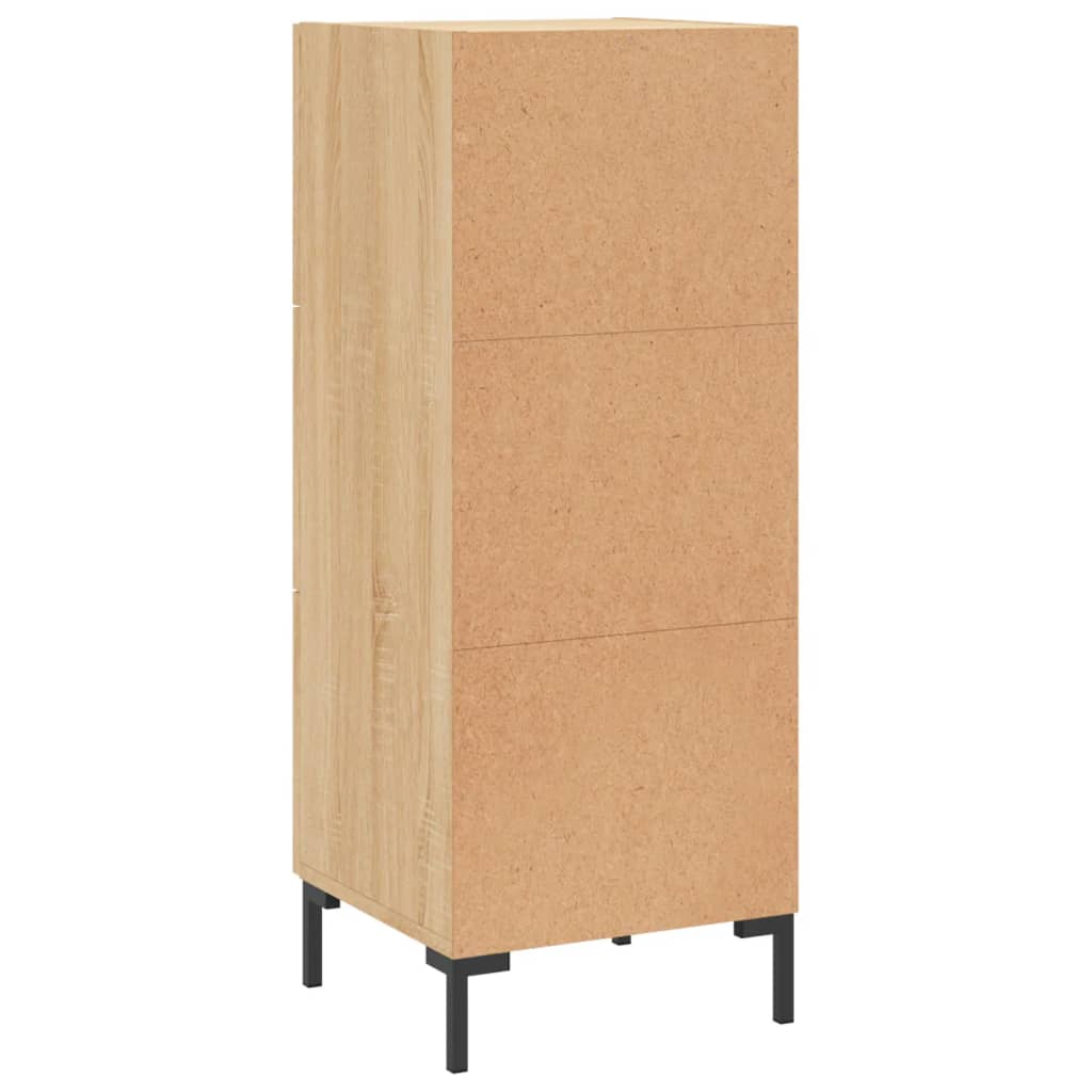 vidaXL Sideboard Sonoma Oak 34.5x34x90 cm Engineered Wood