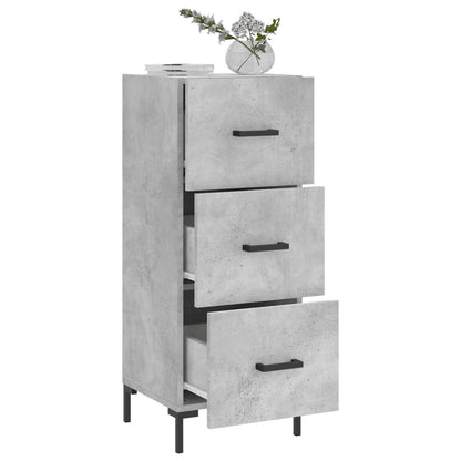 vidaXL Sideboard Concrete Grey 34,5x34x90 cm Engineered Wood