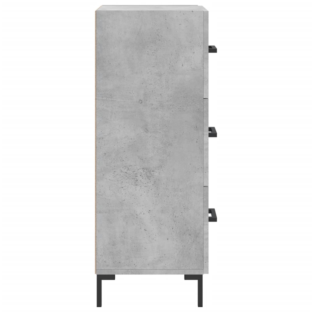 vidaXL Sideboard Concrete Grey 34.5x34x90 cm Engineered Wood