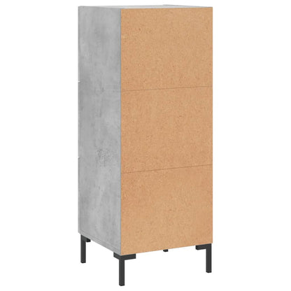 vidaXL Sideboard Concrete Grey 34,5x34x90 cm Engineered Wood