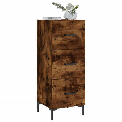 vidaXL Sideboard Smoked Oak 34,5x34x90 cm Engineered Wood