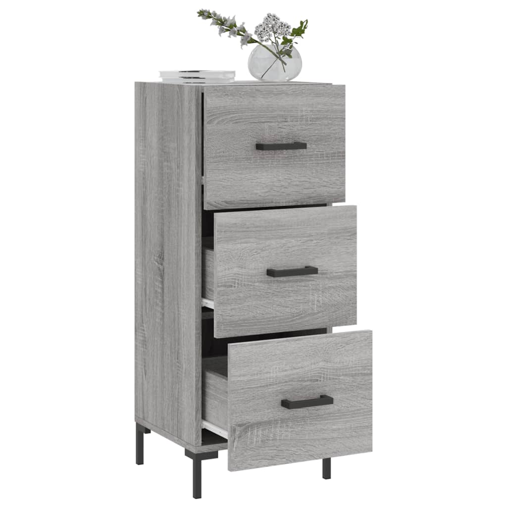 vidaXL Sideboard Grey Sonoma 34,5x34x90 cm Engineered Wood