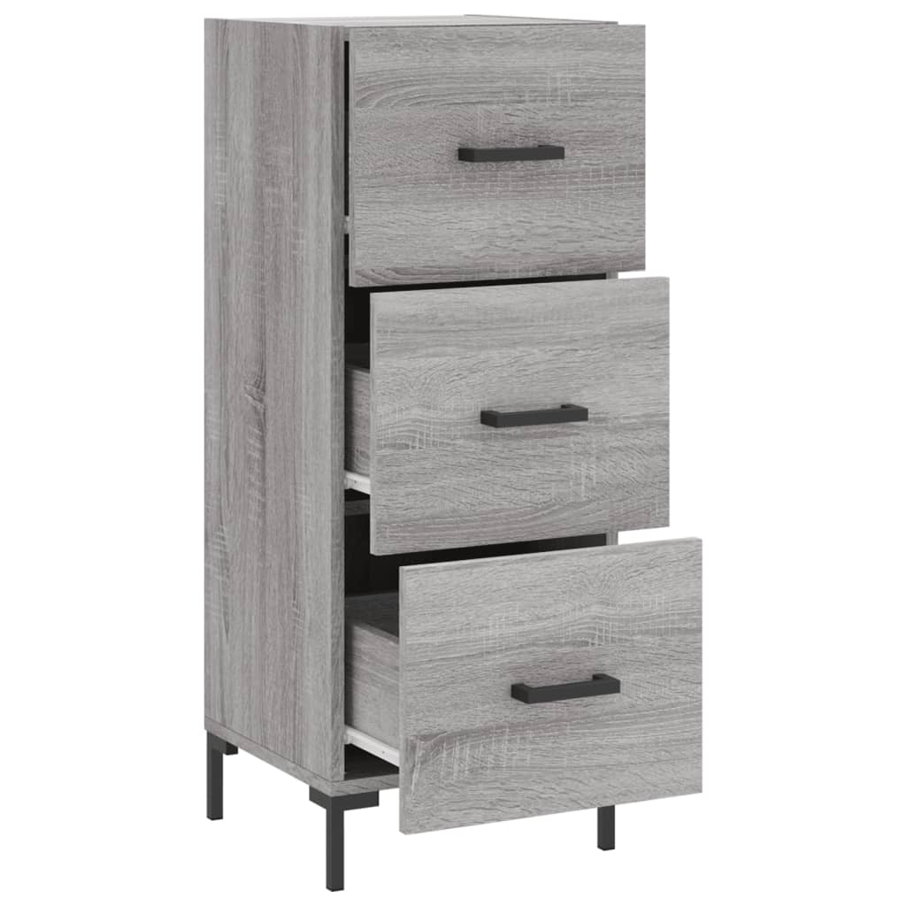 vidaXL Sideboard Grey Sonoma 34,5x34x90 cm Engineered Wood