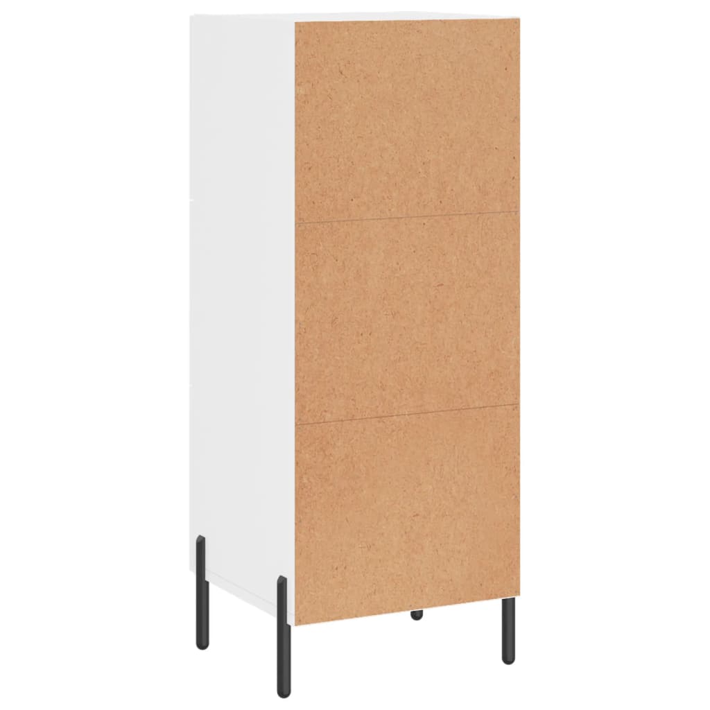 vidaXL Sideboard High Gloss White 34,5x34x90 cm Engineered Wood
