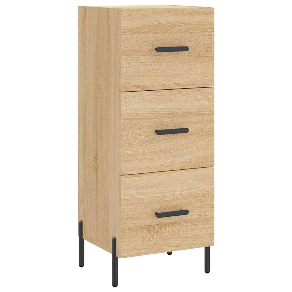 vidaXL Sideboard Sonoma Oak 34.5x34x90 cm Engineered Wood