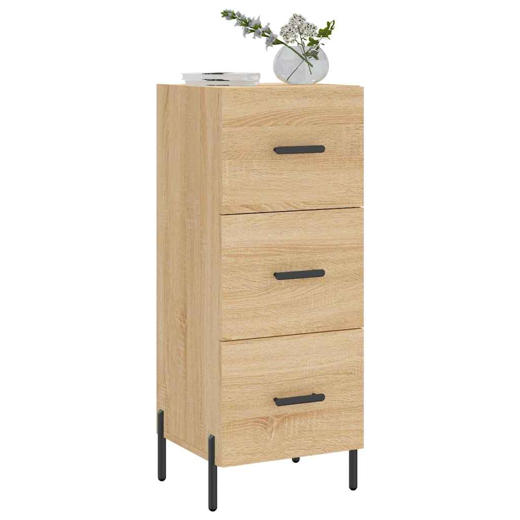 vidaXL Sideboard Sonoma Oak 34.5x34x90 cm Engineered Wood