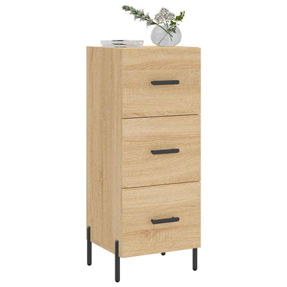 vidaXL Sideboard Sonoma Oak 34.5x34x90 cm Engineered Wood