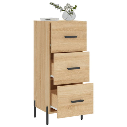 vidaXL Sideboard Sonoma Oak 34.5x34x90 cm Engineered Wood