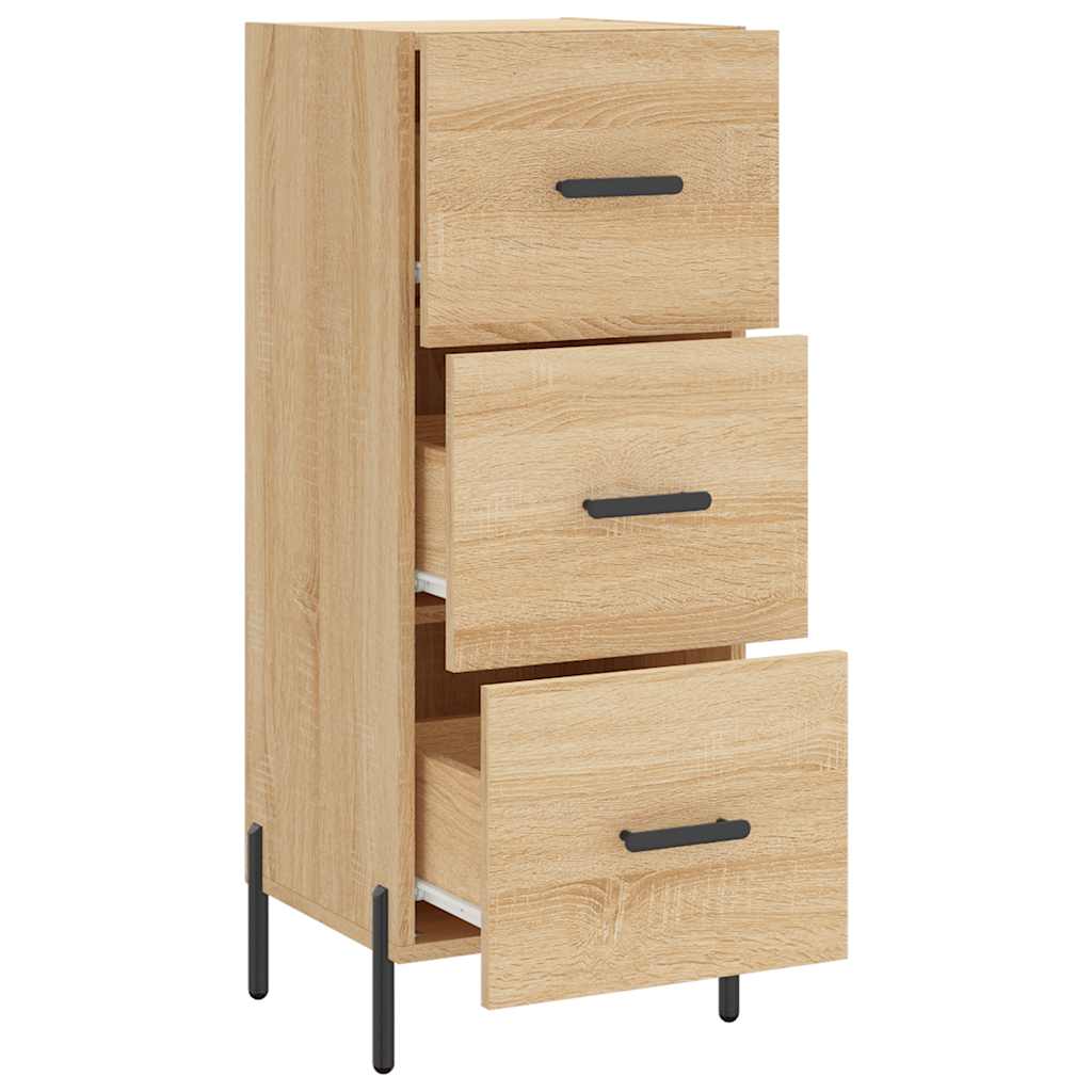 vidaXL Sideboard Sonoma Oak 34.5x34x90 cm Engineered Wood