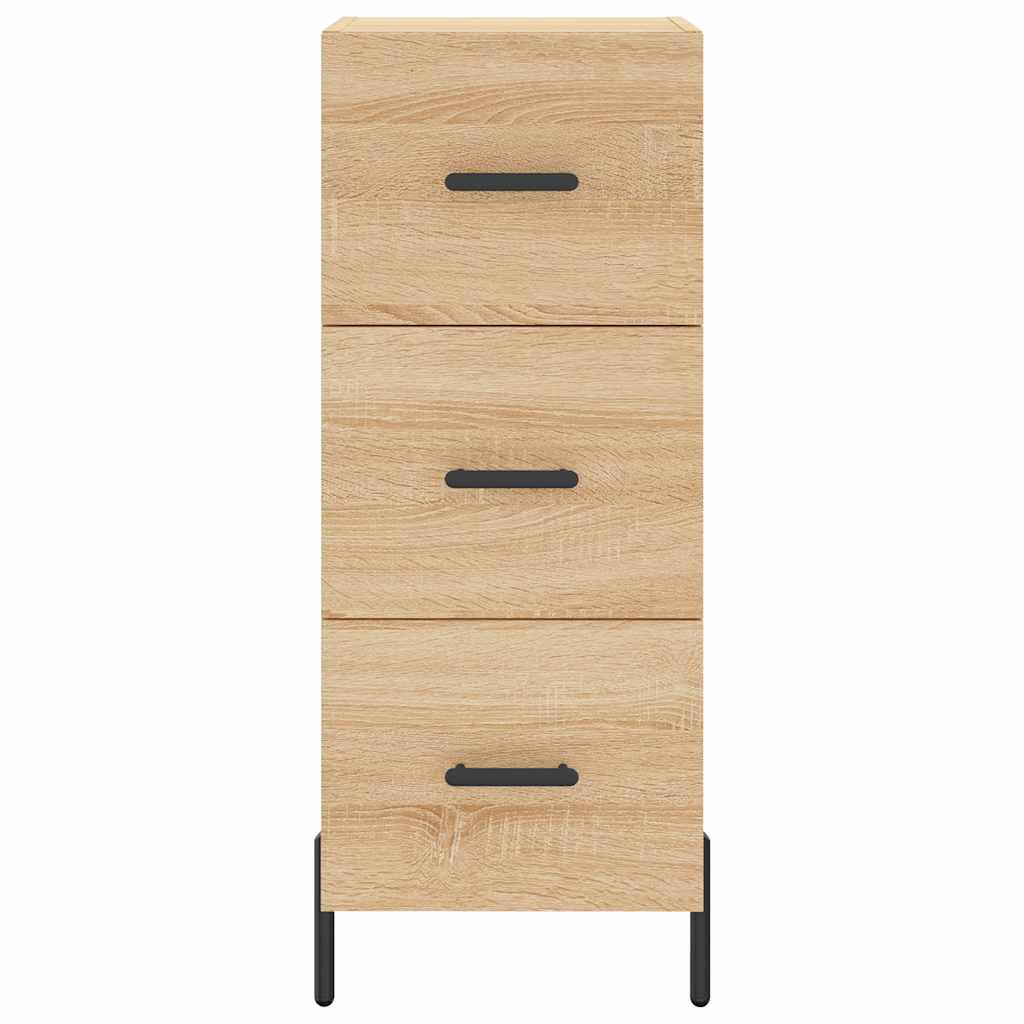 vidaXL Sideboard Sonoma Oak 34.5x34x90 cm Engineered Wood