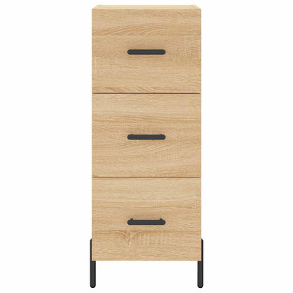 vidaXL Sideboard Sonoma Oak 34.5x34x90 cm Engineered Wood