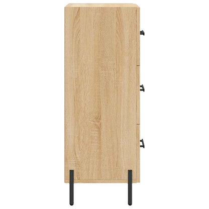 vidaXL Sideboard Sonoma Oak 34.5x34x90 cm Engineered Wood