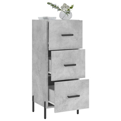 vidaXL Sideboard Concrete Grey 34,5x34x90 cm Engineered Wood