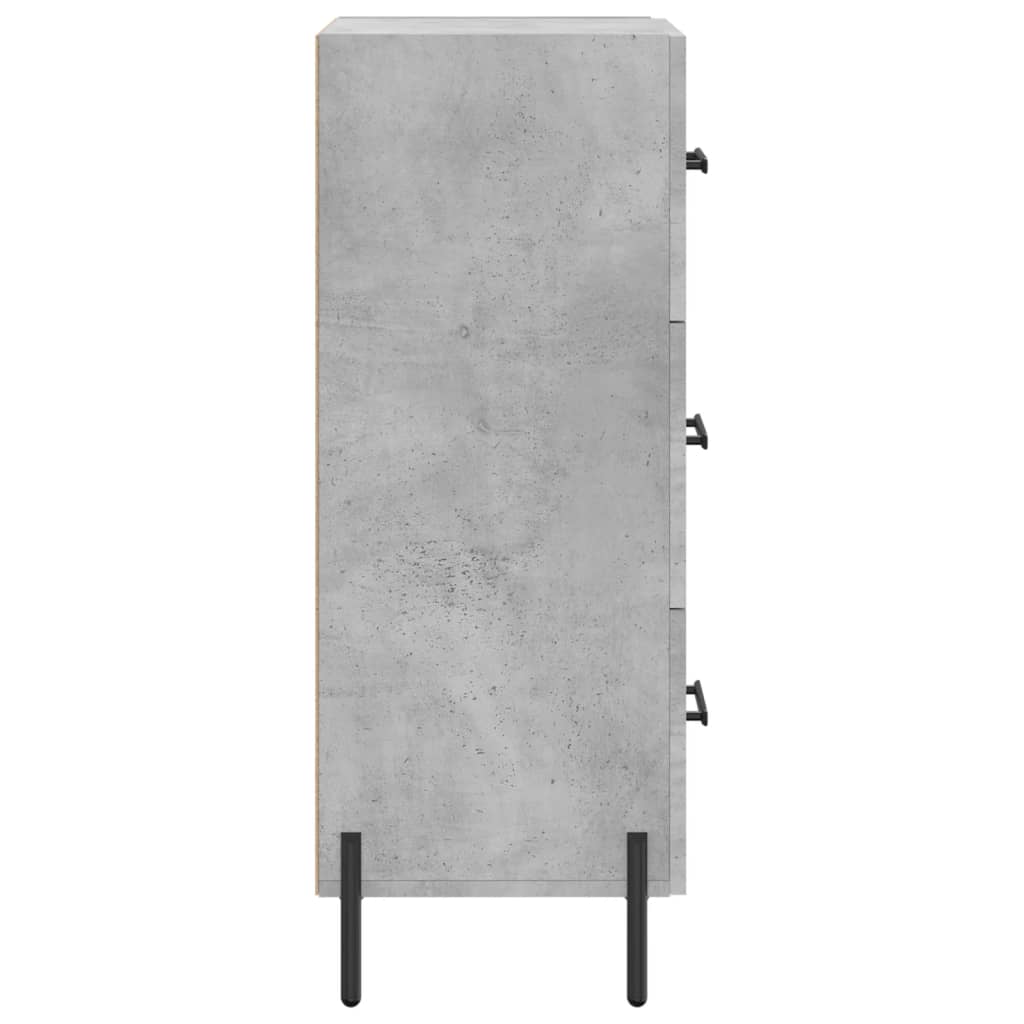 vidaXL Sideboard Concrete Grey 34,5x34x90 cm Engineered Wood