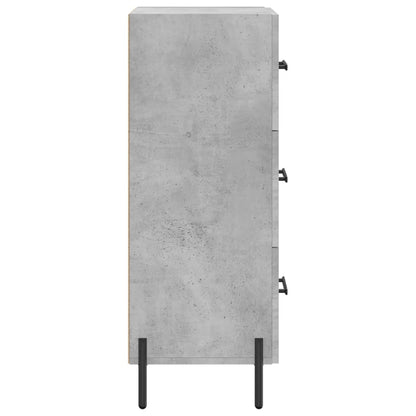 vidaXL Sideboard Concrete Grey 34,5x34x90 cm Engineered Wood