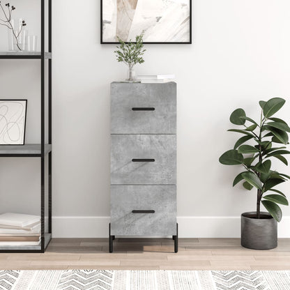 vidaXL Sideboard Concrete Grey 34,5x34x90 cm Engineered Wood