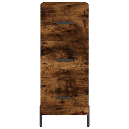 vidaXL Sideboard Smoked Oak 34.5x34x90 cm Engineered Wood