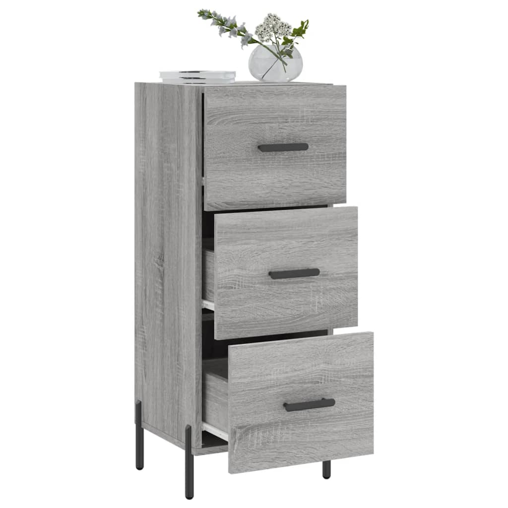 vidaXL Sideboard Grey Sonoma 34,5x34x90 cm Engineered Wood