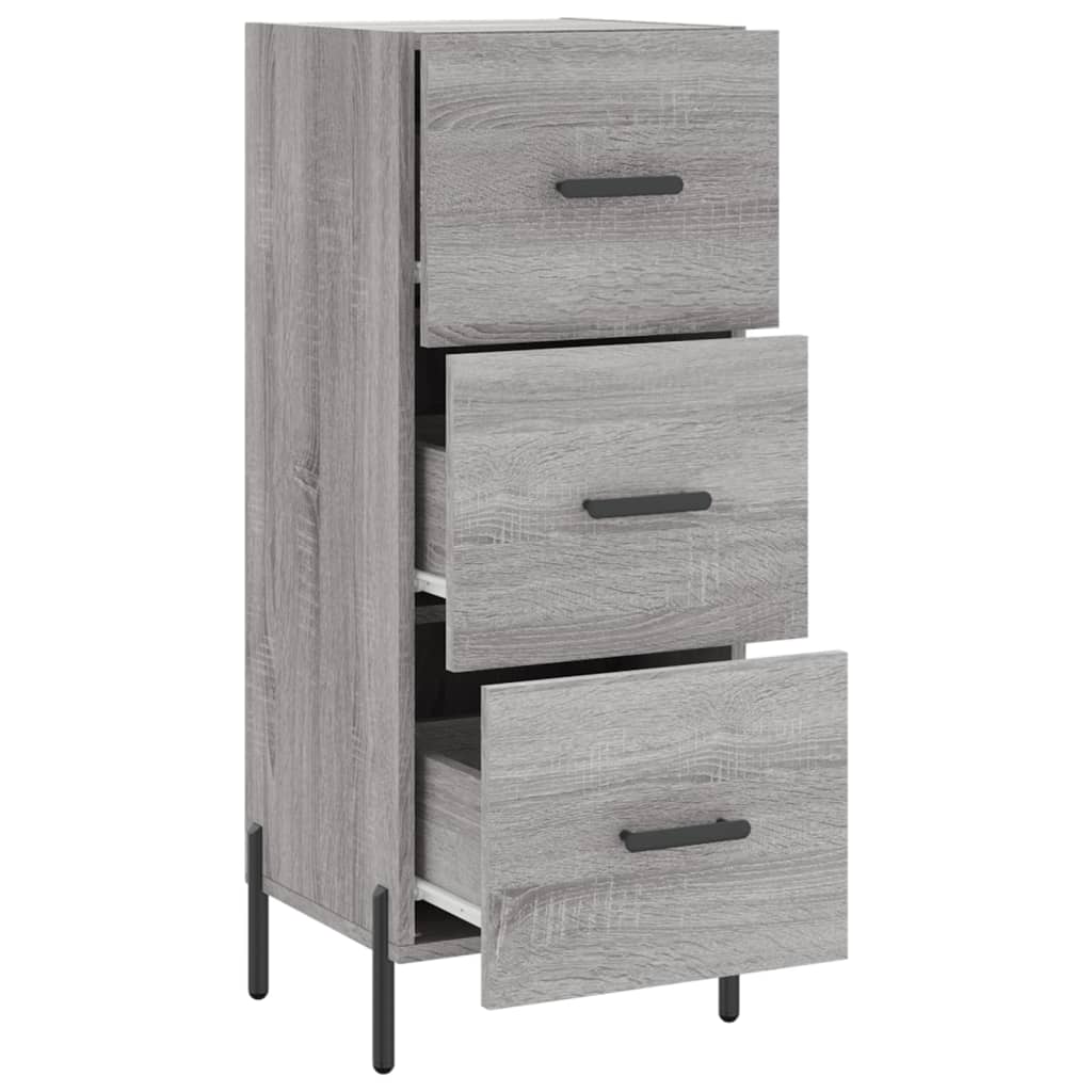 vidaXL Sideboard Grey Sonoma 34.5x34x90 cm Engineered Wood