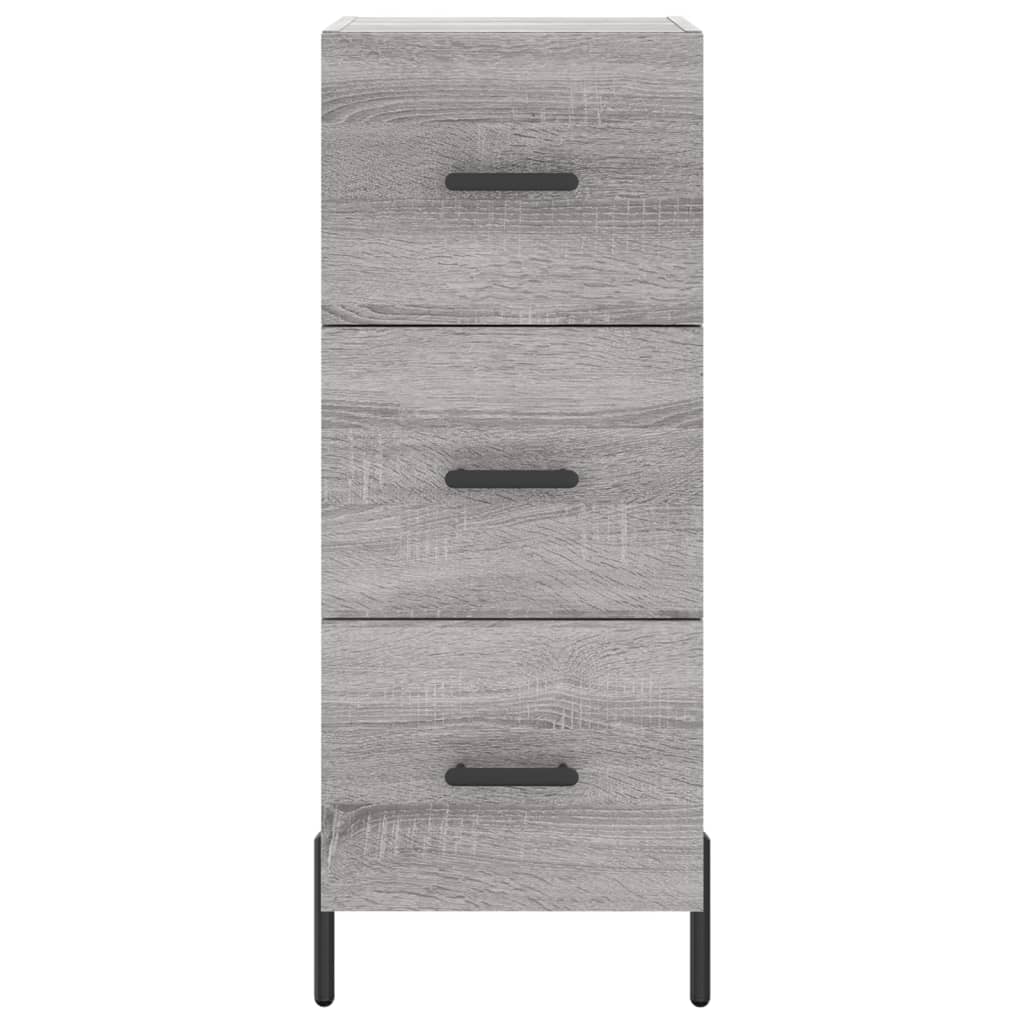 vidaXL Sideboard Grey Sonoma 34.5x34x90 cm Engineered Wood