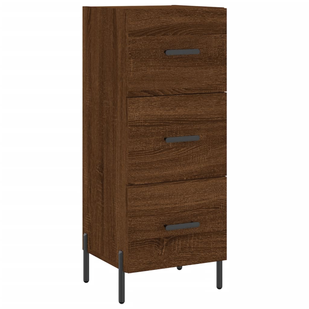 vidaXL Sideboard Brown Oak 34.5x34x90 cm Engineered Wood