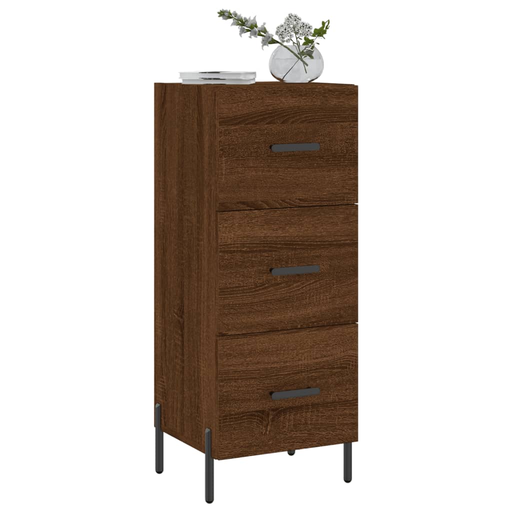 vidaXL Sideboard Brown Oak 34.5x34x90 cm Engineered Wood