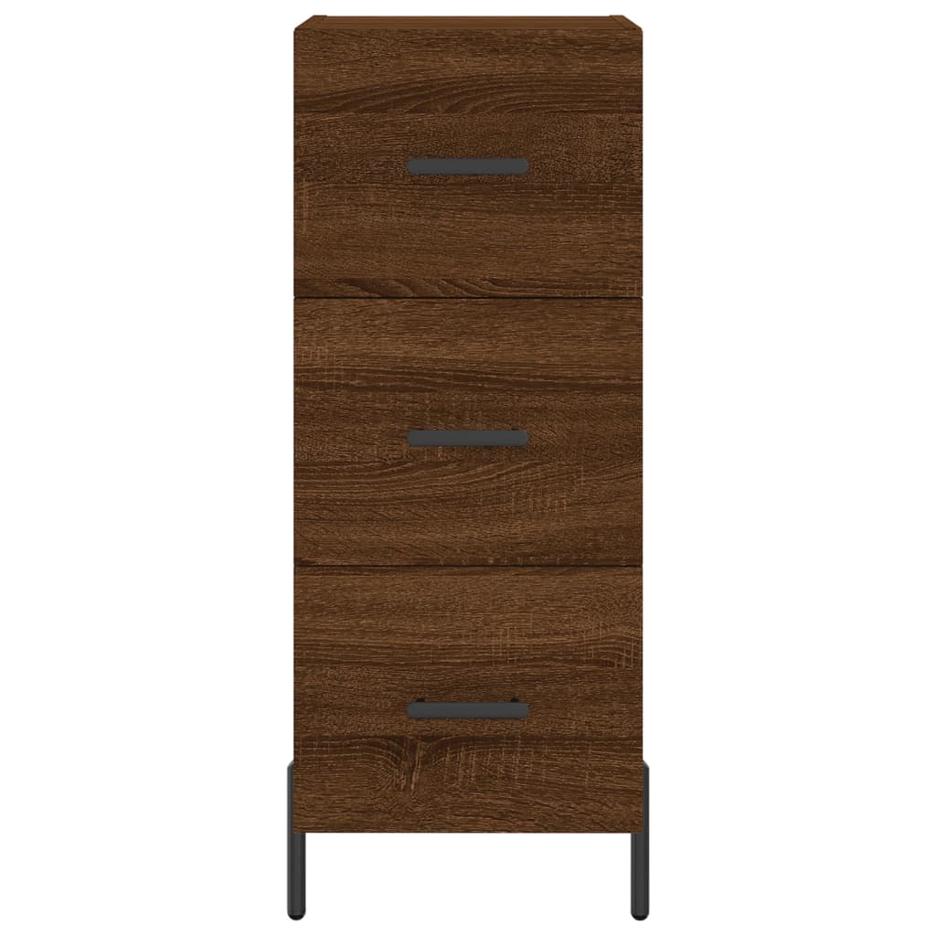 vidaXL Sideboard Brown Oak 34.5x34x90 cm Engineered Wood