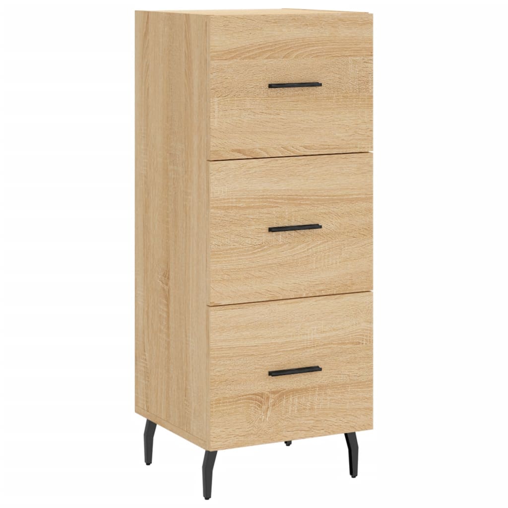 vidaXL Sideboard Sonoma Oak 34.5x34x90 cm Engineered Wood