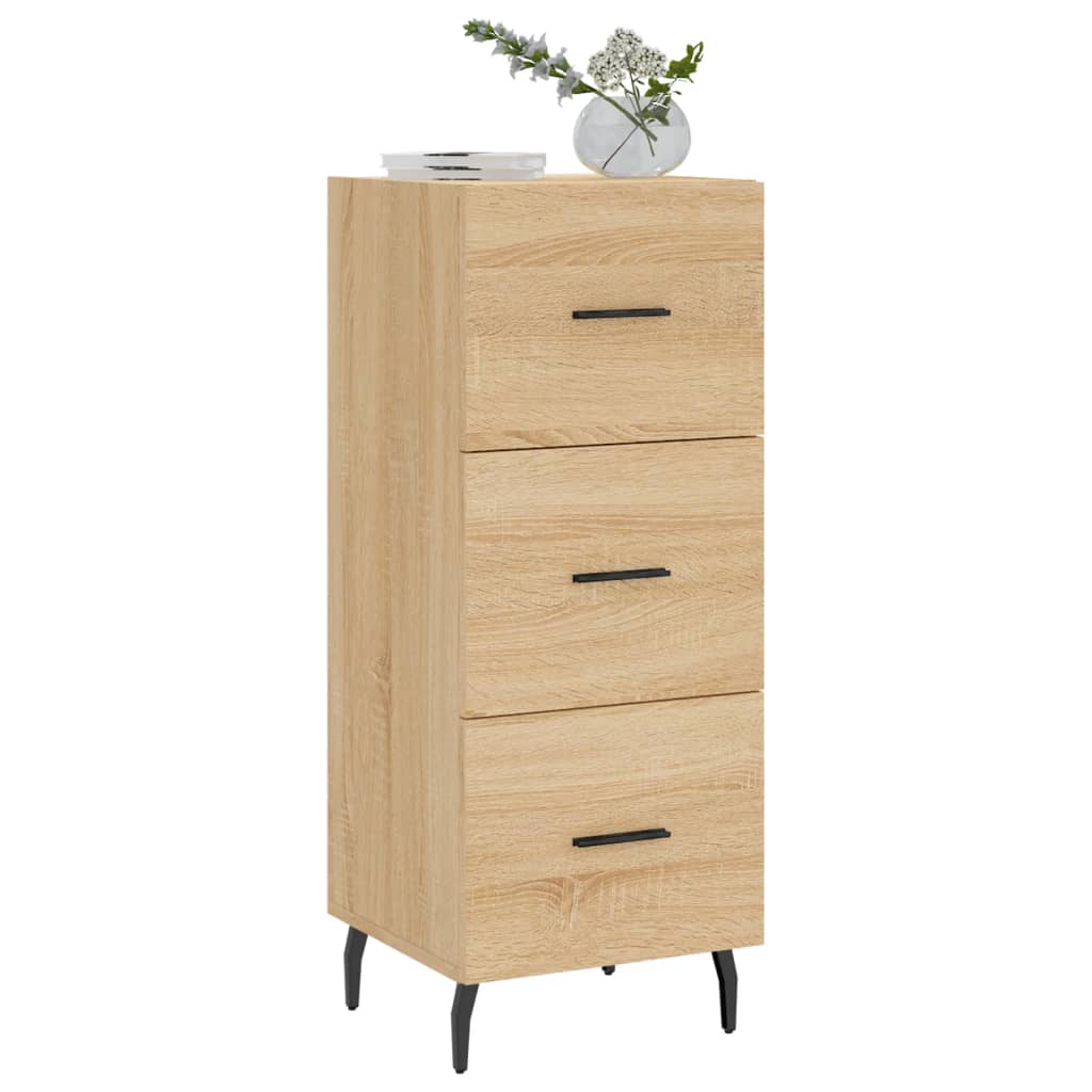 vidaXL Sideboard Sonoma Oak 34,5x34x90 cm Engineered Wood