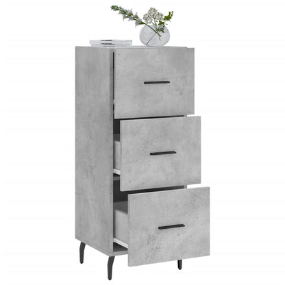 vidaXL Sideboard Concrete Grey 34,5x34x90 cm Engineered Wood